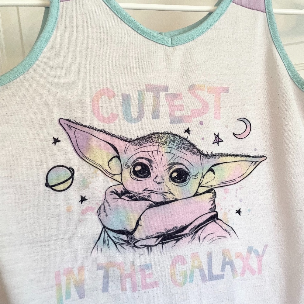 Star Wars Mandalorian Baby Yoda Grogu tank Cutest in the Galaxy
